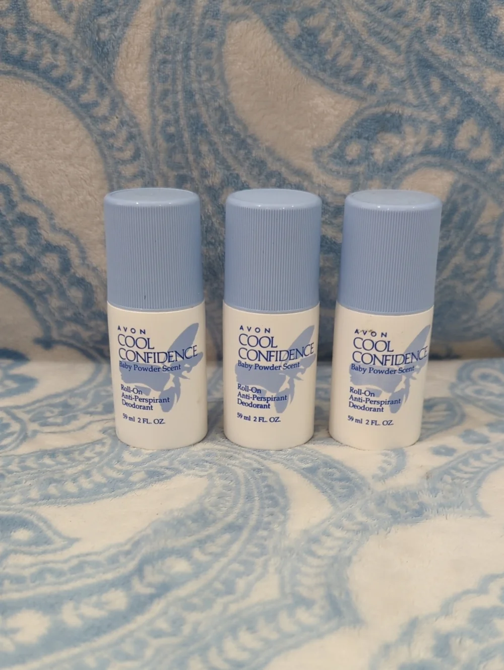 Avon Cool & Confident Roll-on deodorant- Powder Scent